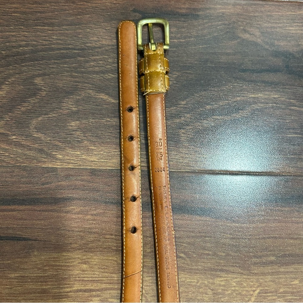 Vintage 80’s Coach Leather Belt